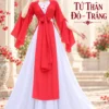 Tứ thân ái đỏ đầm trắng