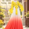 Thuê áo tứ thân váy màu loang