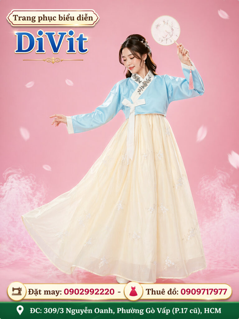thue-do-hanbok-han-quoc-xanh