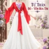 tứ thân đỏ trắng đẹp