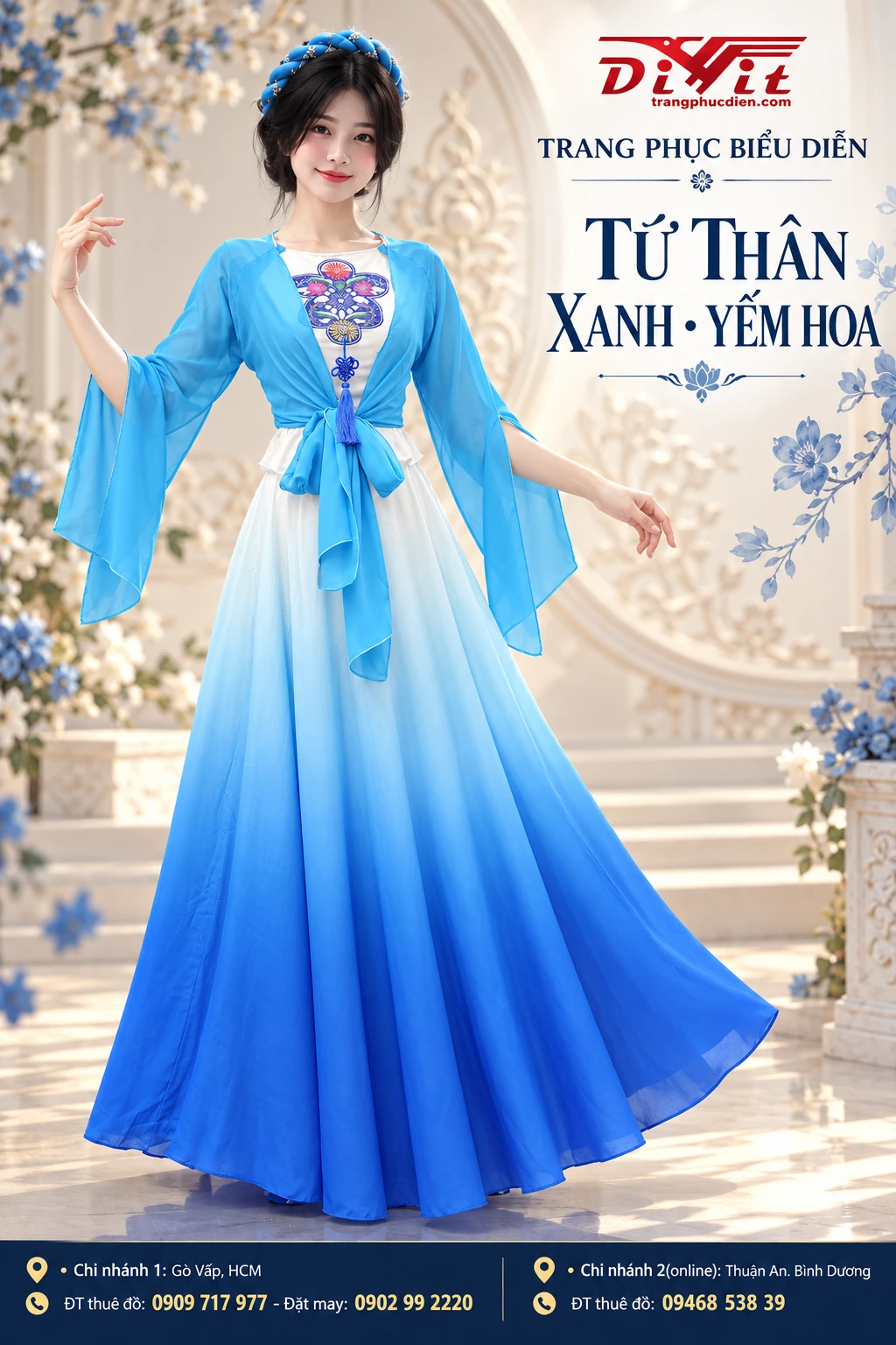 Thuê áo tứ thân nữ múa văn nghệ