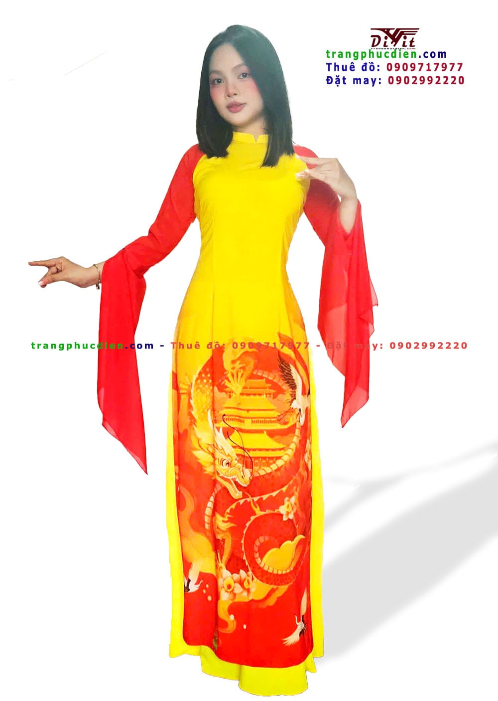 Áo dài cặp nam nữ cách tân
