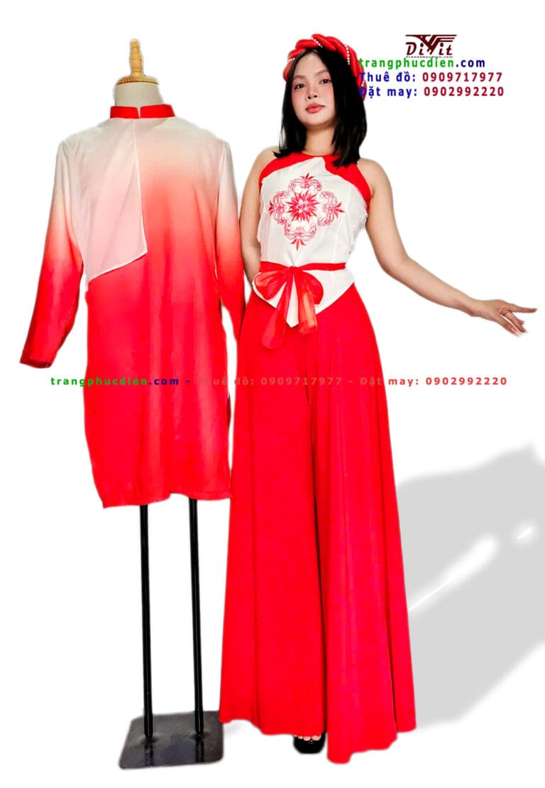 Yếm quần ống loe(phối tứ thân)