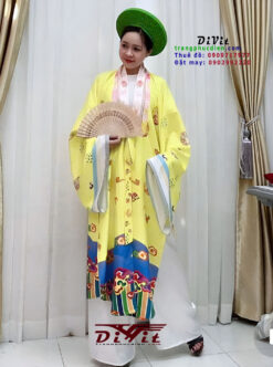 Cho thuê áo Nhật Bình vàng