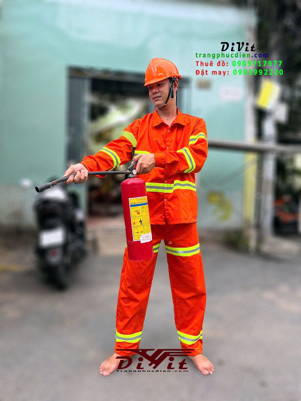 Thuê trang phục lính cứu hỏa