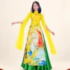 Áo dài kiểu nữ vàng