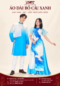 Áo dài hòa bình cho thuê