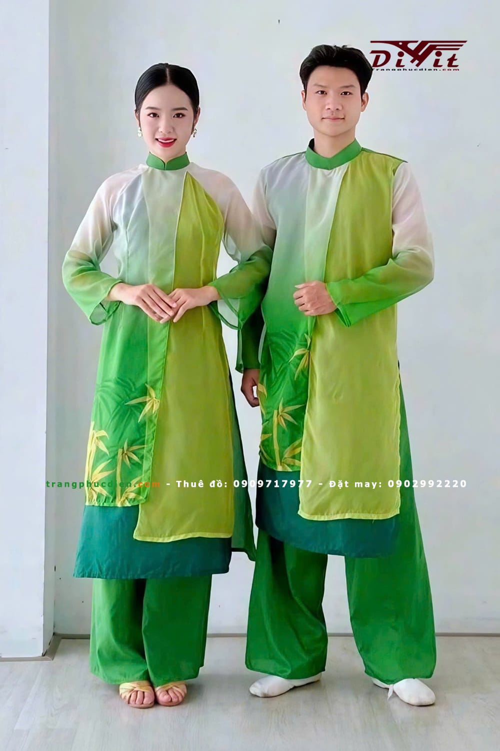 Cho thuê áo dài múa tre