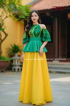 Yếm quần Múa Xanh Vàng