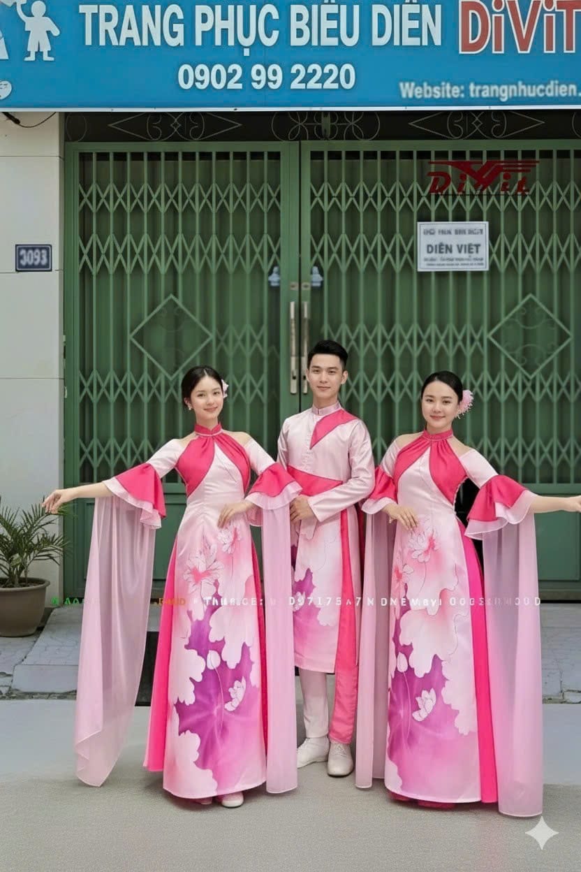 Thuê áo dài múa cặp nam nữ