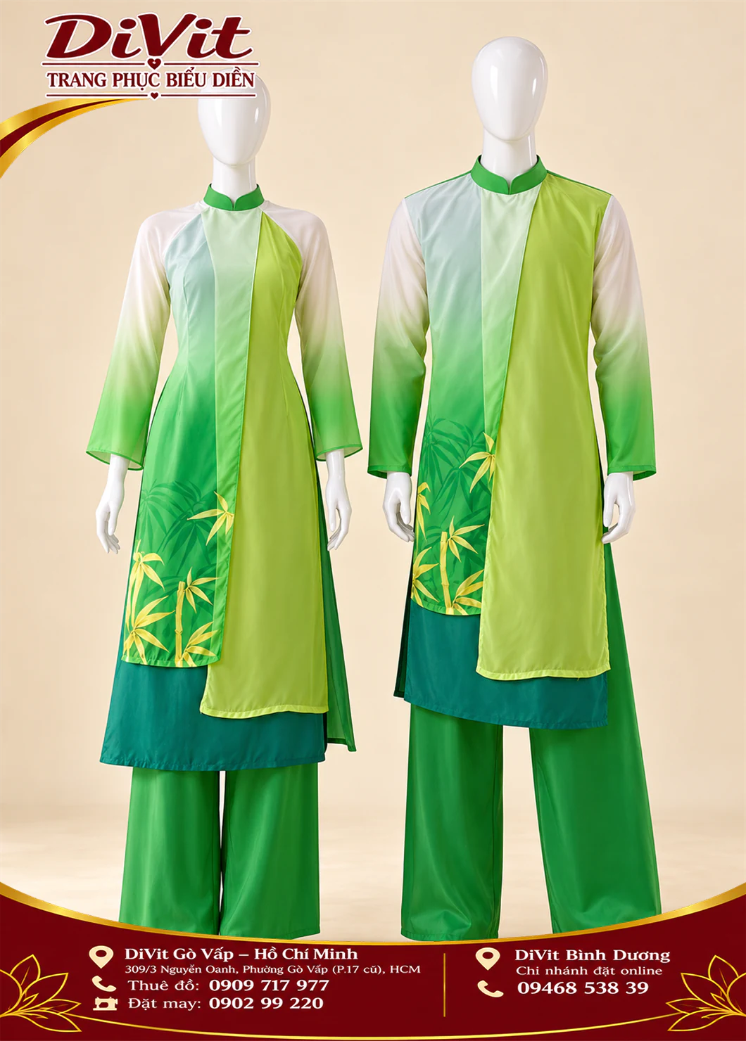 trang phục múa tre