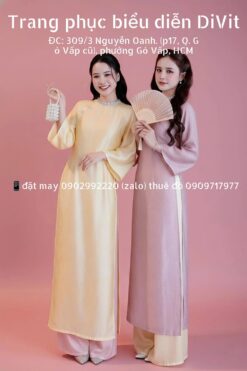 Cho thuê áo dài gấm chụp ảnh