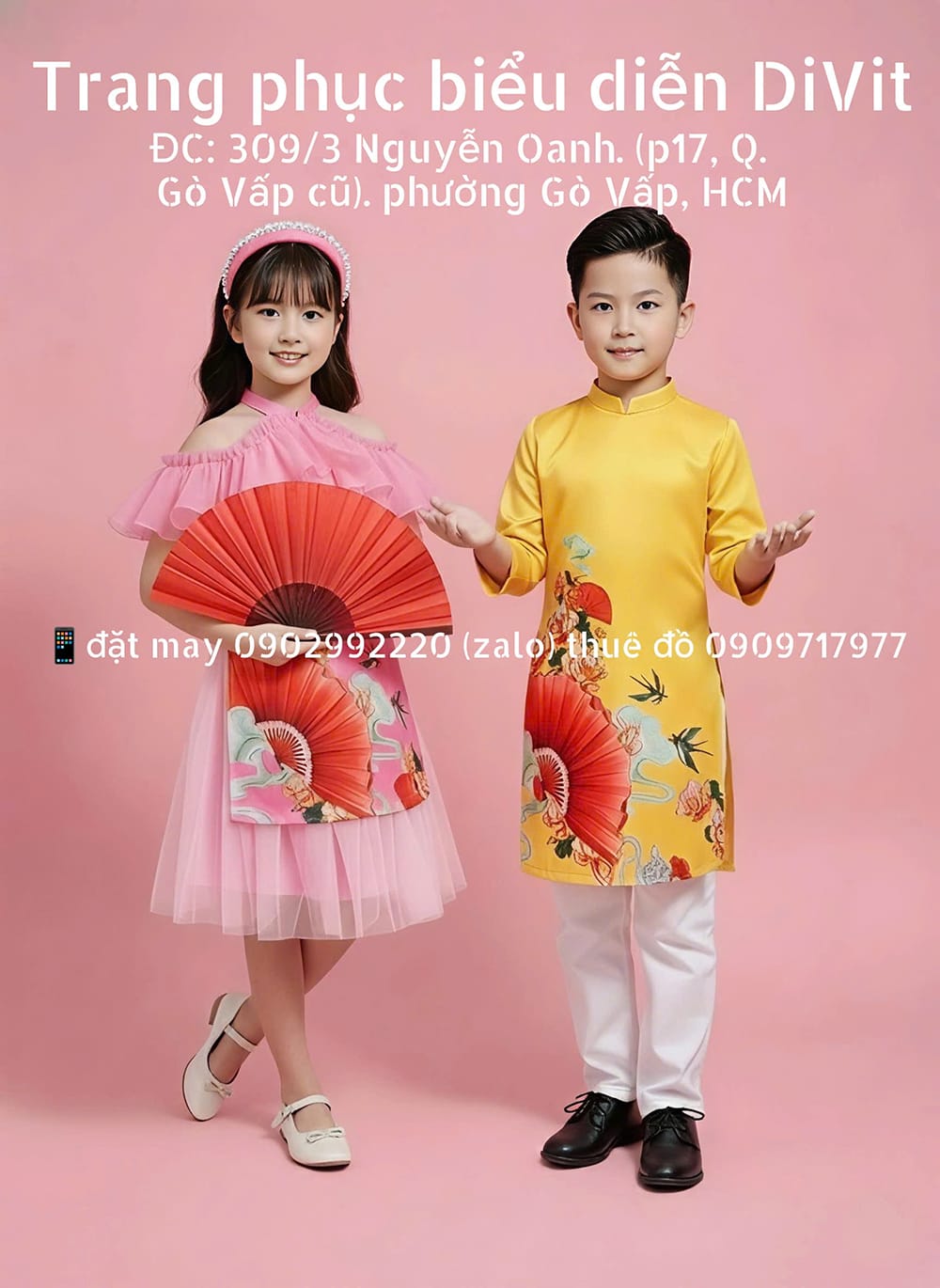 Thuê áo dài trẻ em — ảnh 3/3