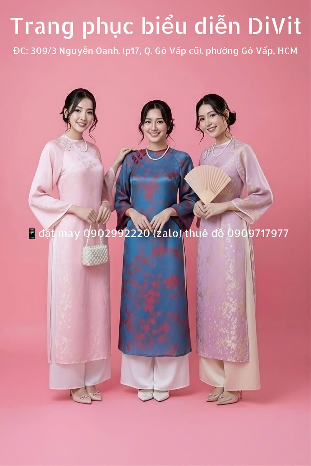 Áo dài gấm nữ