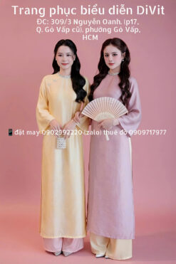 Cho thuê áo dài gấm chụp ảnh