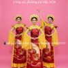 Áo dài đỏ múa cách tân nữ