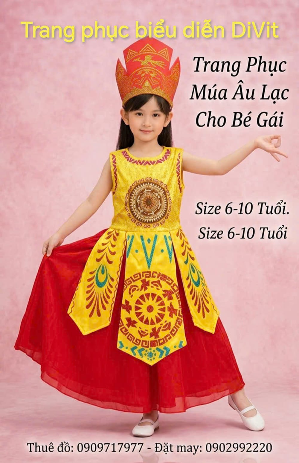 Trang phục múa Âu Lạc bé gái