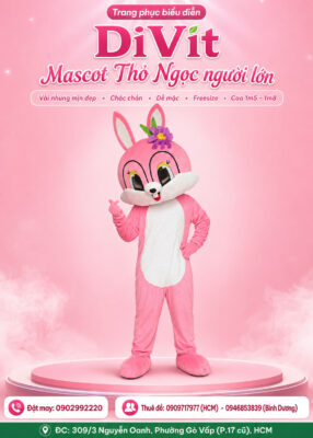 Trang phục Mascot thỏ ngọc
