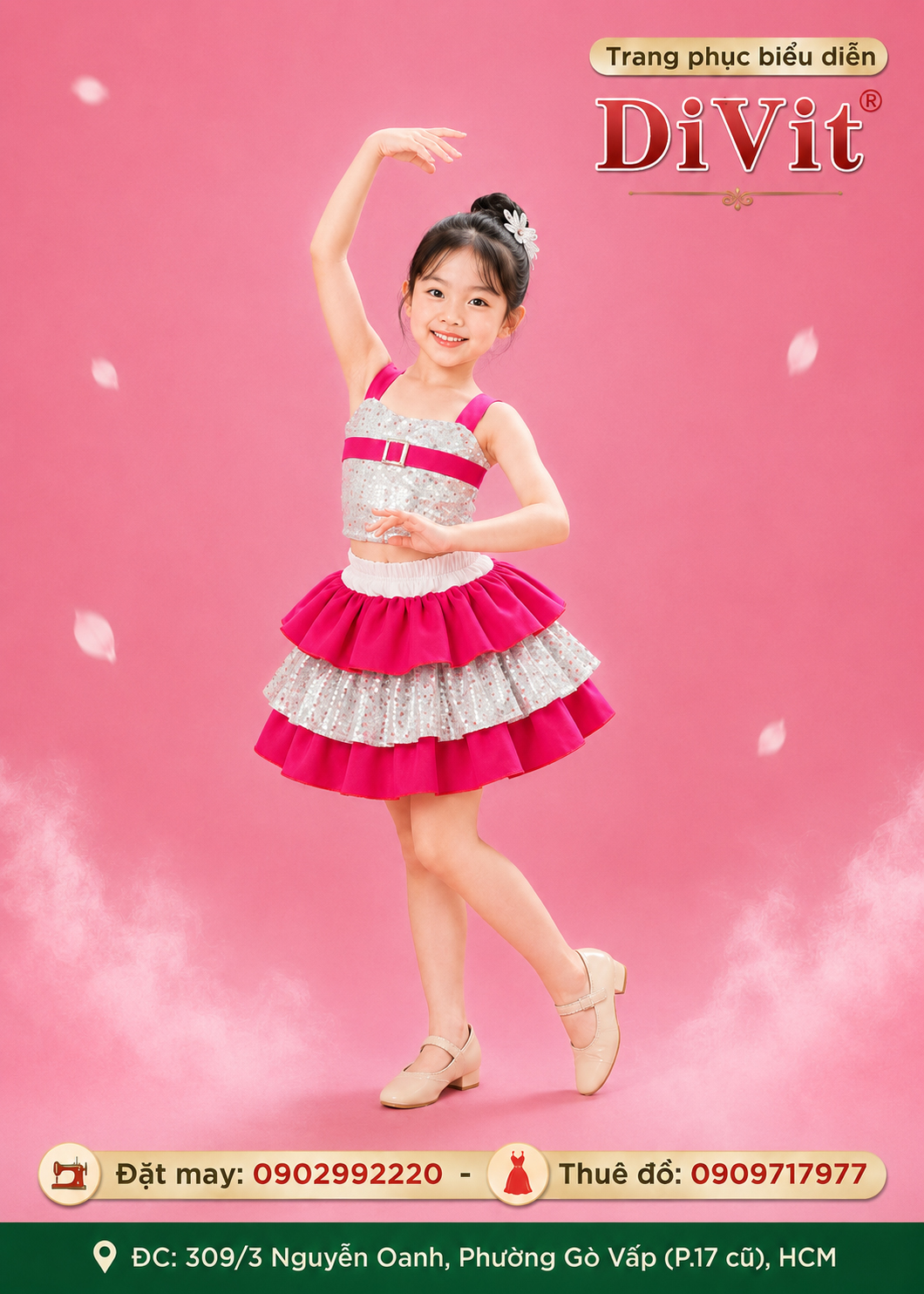Đồ múa bé gái dễ thương