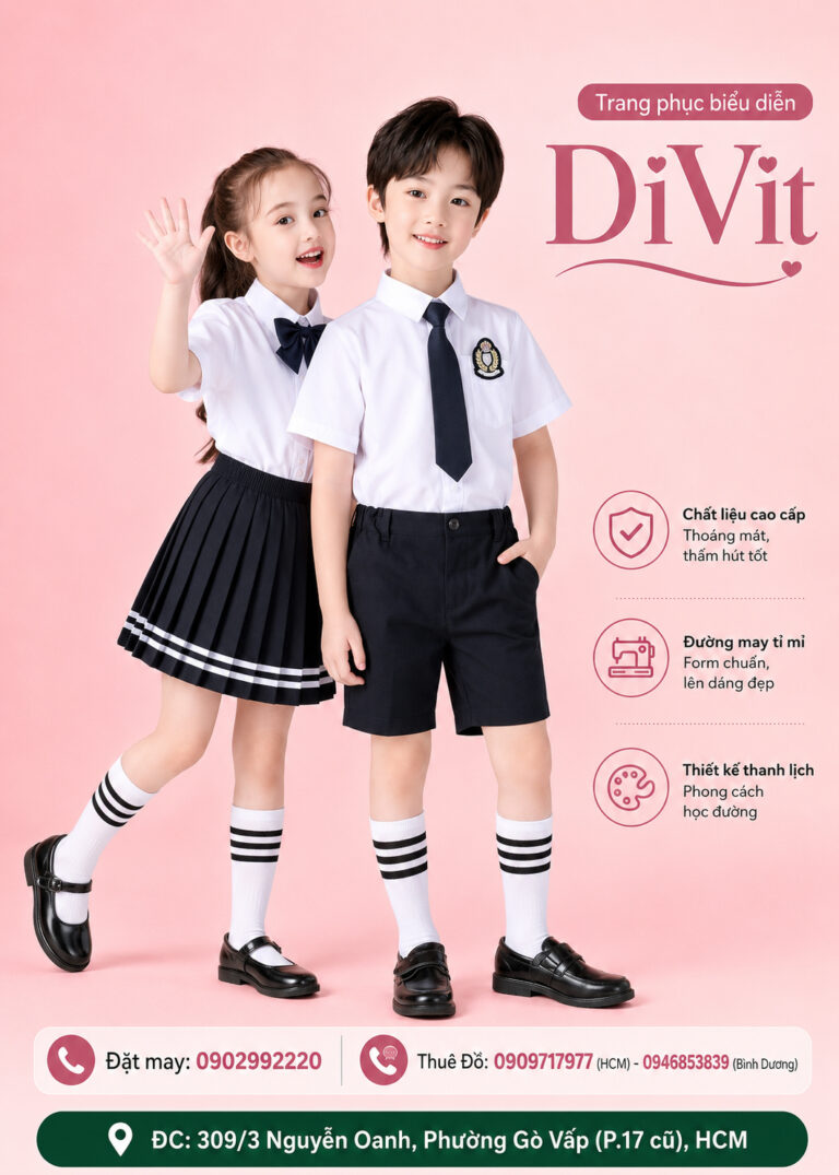 Trang phục nhảy học sinh trẻ em