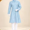 Áo dài cách tân nam xanh biển