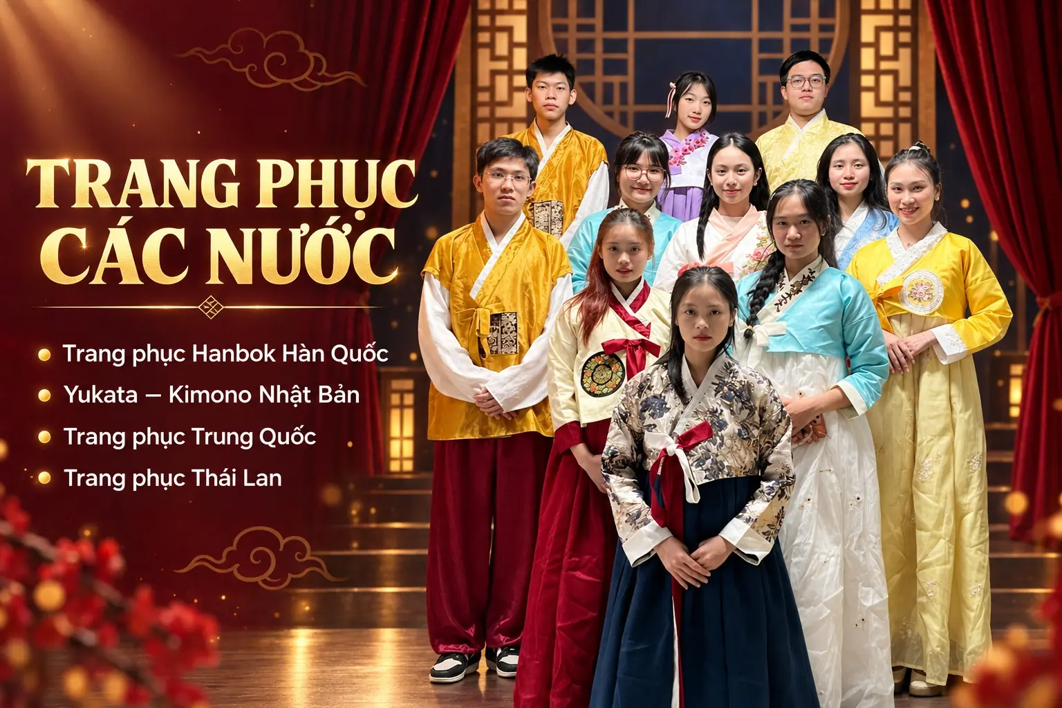 Trang phục các nước Nhật Hàn Trung Thái Lan