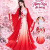 Trang phục Hằng Nga đỏ loang trắng