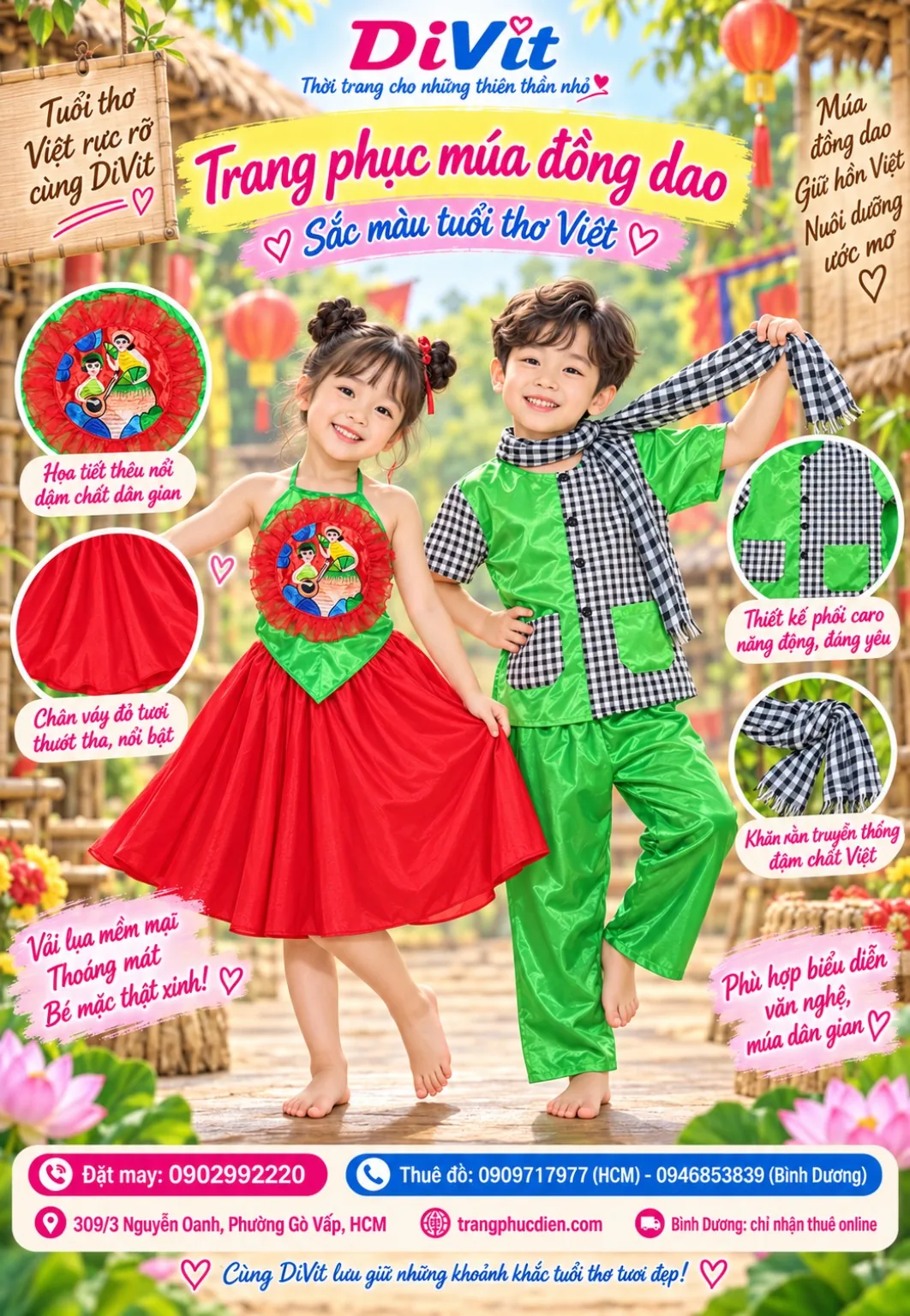 Trang phục múa yếm váy đồng dao