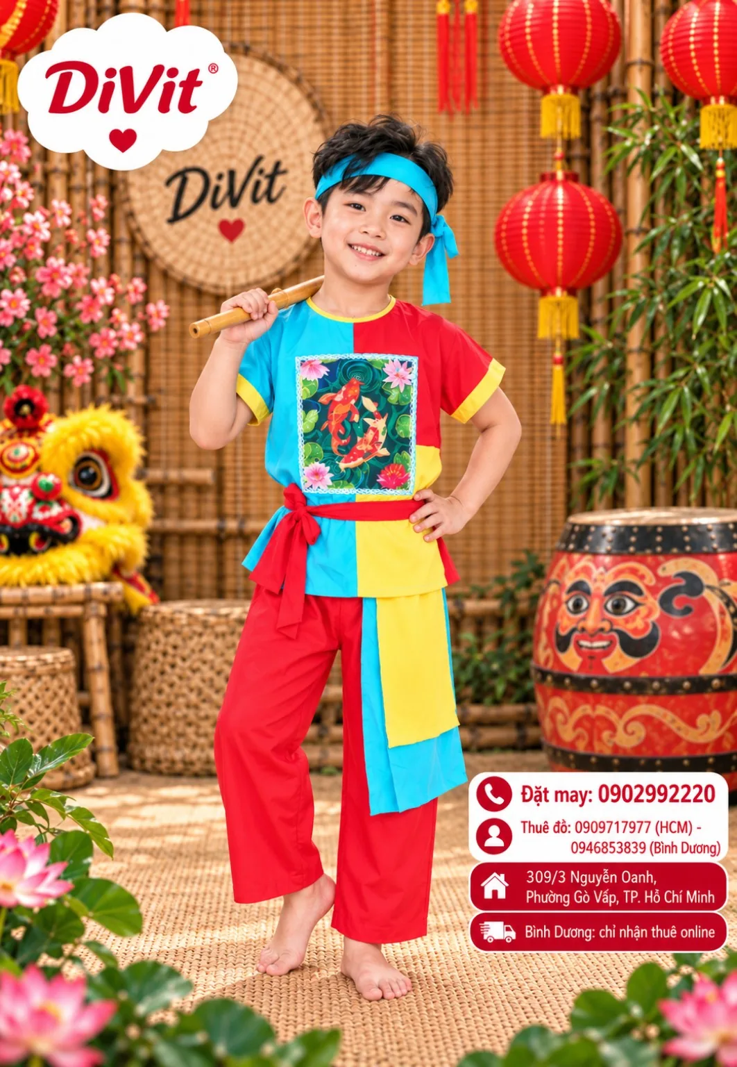 Thuê đồ múa dân vũ trẻ em
