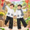 Trang phục múa bà ba trắng trẻ em