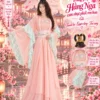 Trang phục Hằng Nga cam nhạt