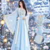 Trang phục Hằng Nga xanh ren thêu