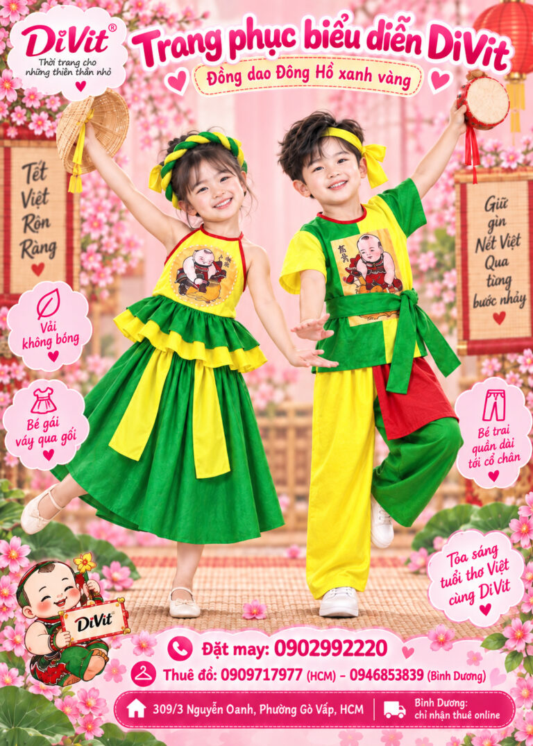 Trang phục múa dân gian trẻ em