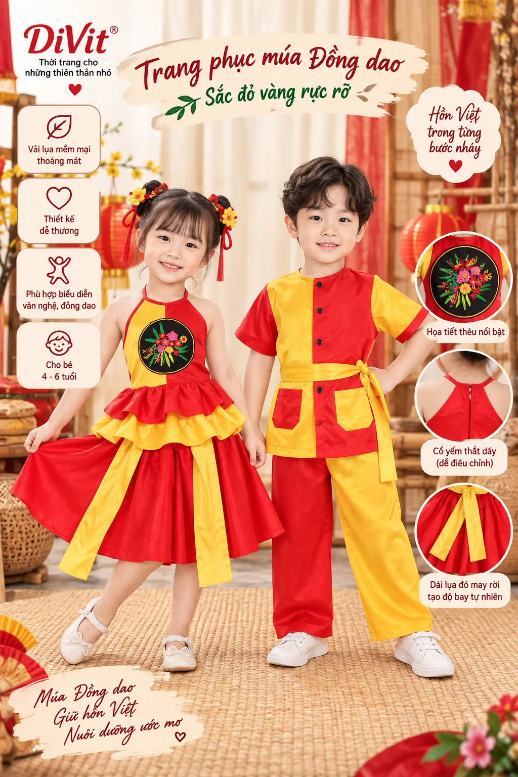 Trang phục múa đồng dao trẻ em