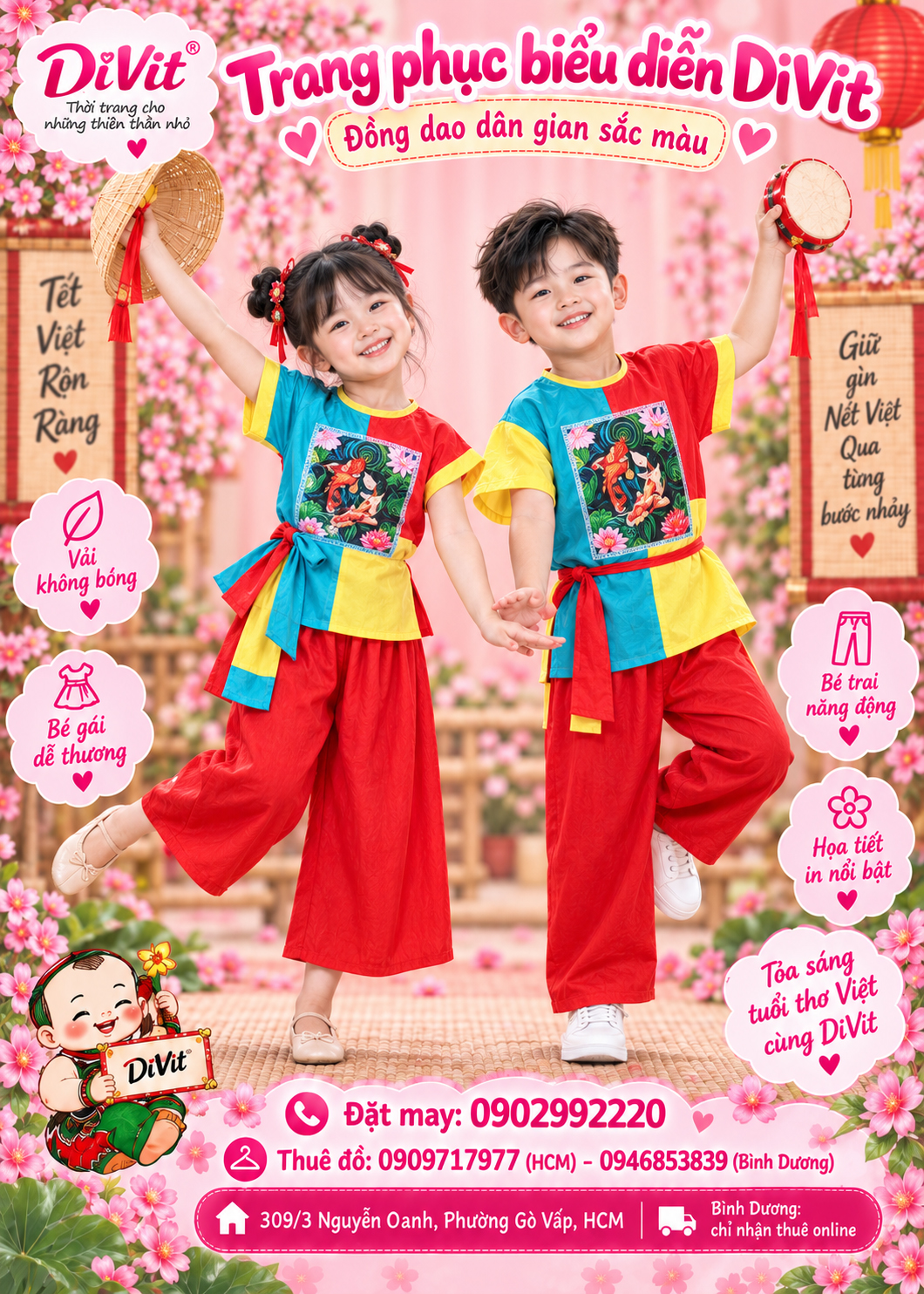 Trang phục múa đồng dao trẻ em