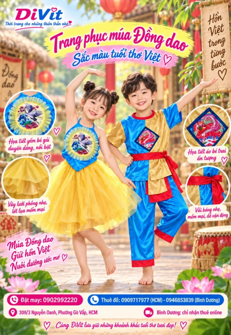 Thuê đồ múa cặp trẻ em