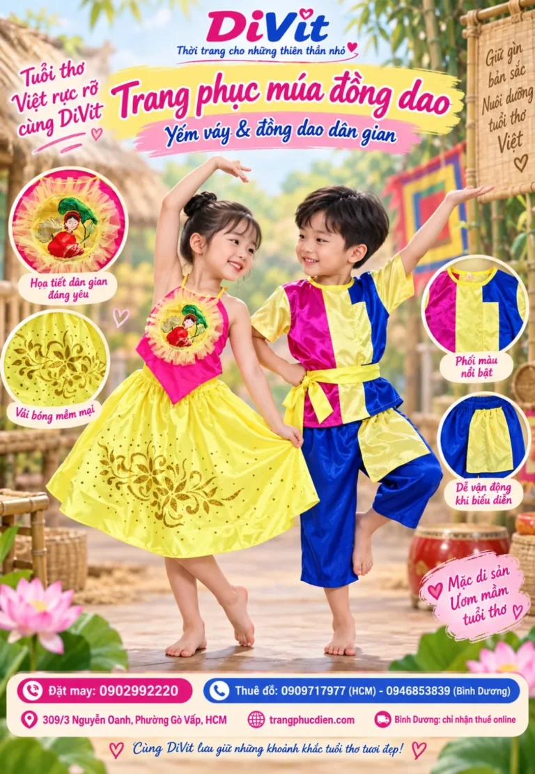 Trang phục múa đôi trẻ em