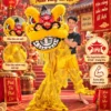 Thuê đồ múa Lân vàng tự múa