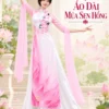 Áo dài múa sen hồng