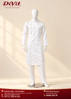 Áo dài nam trắng