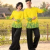 áo bà ba vàng diễn múa nhóm
