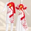 Cặp áo dài bản đồ Việt Nam