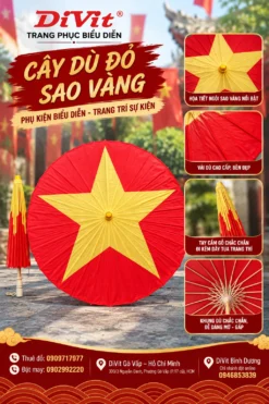 Dù Đỏ Sao Vàng