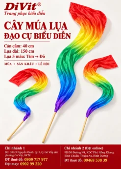 Cây múa lụa 5 màu