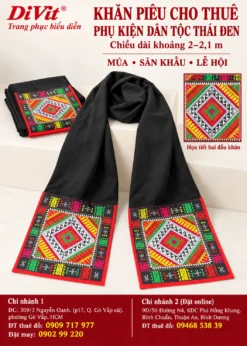 Khăn Piêu Thái Đen