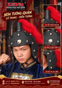Nón tướng quân đen