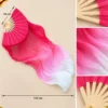 Quạt múa đỏ loang hồng trắng