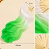 Quạt múa trắng loang xanh lá