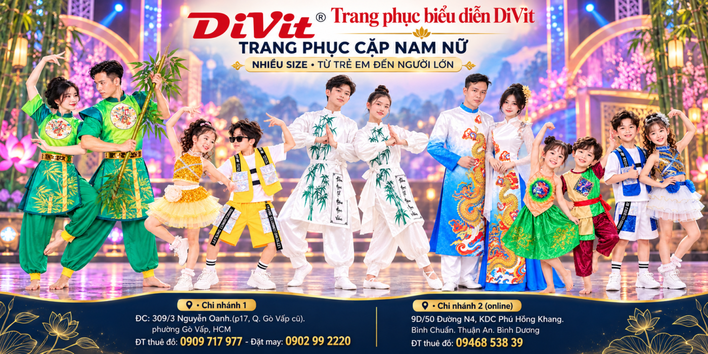 Sáu cặp trang phục biểu diễn DiVit