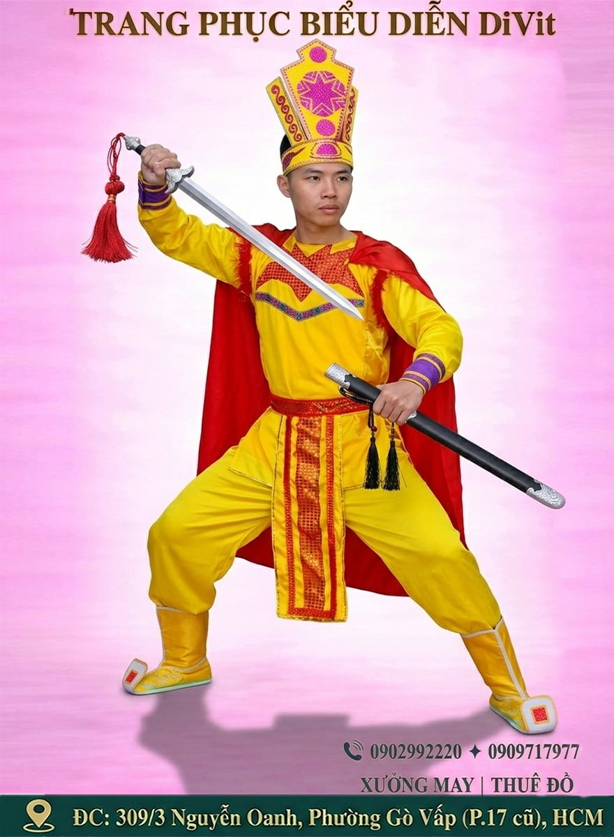 Trang phục Âu Lạc biểu diễn Hùng Vương